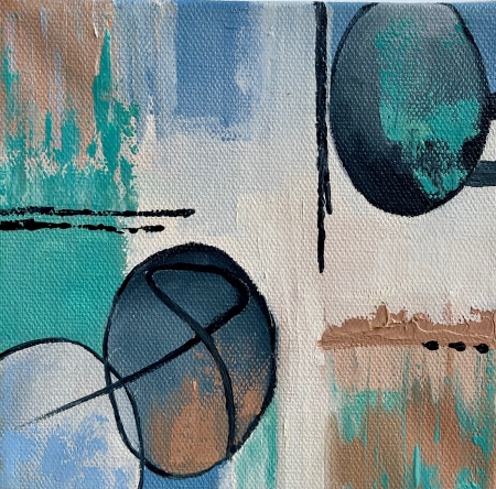 Ovals II by artist Vicki Brevell
